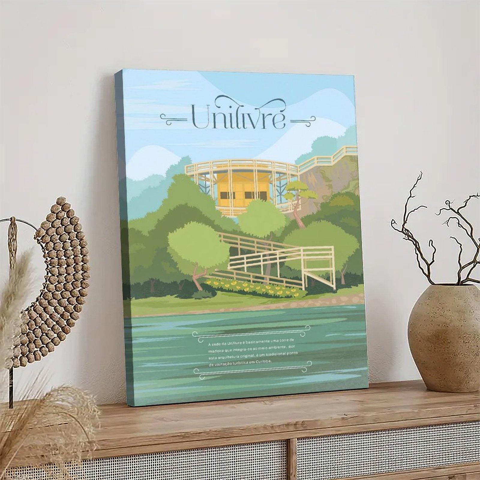 UNILIVRE Illustration Poster Decorative Painting Canvas Wall Art Picture Print Modern Family Bedroom Decor