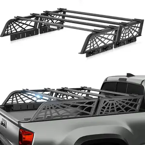 【Yzona】9" High Overland Bed Racks for Jeep Gladiator Compatible with 2016-2025 Toyota Tacoma