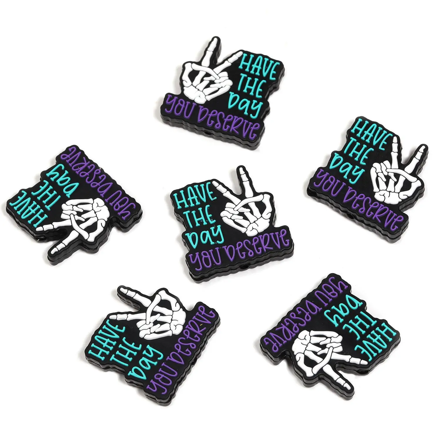 67.HX313010/ Fun Skull Gestures/10PCS 