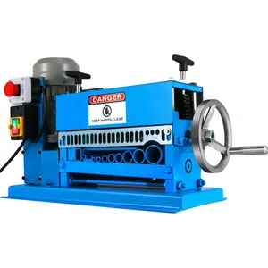 fathersdaygift VEVOR 1.5-40MM Electric Cable Stripping Machine 370W, Efficiently Strips Various Metal Wires, Includes 10 Blades, Speeds Up to 15M/Min