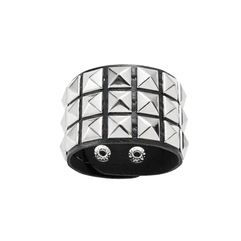 1/2PCS Punk Style Unisex Stackable Layered Bracelet Set with Three Rows of Square Pieces - Geometric Elements and Minimalist Design - Versatile Accessory, Punk Style Jewelry, Fashionable Jewelry Accessories, Fashion Cool Accessories, Bracelets Stack