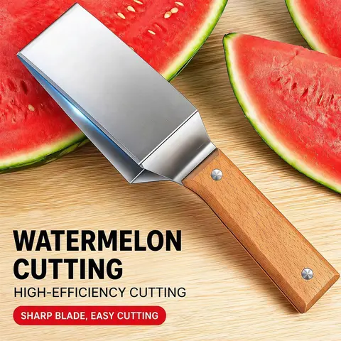 Stainless steel watermelon slicer, multi-functional fruit slicer, fruit divider, watermelon cutting tool