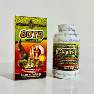 Natural de México Gota Soporte 60 Capsules - Articulaciones Saludables, Dietary Supplement with Natural Ingredients for Stress Reduction and Energy Boost - Vitamin, Edible, Healthcare Bathroom supplements Fitness