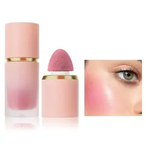 Long-Lasting Liquid Blusher, Easy Coloring Blush Stick and Cheek Contour Pressed Powder, Glow and Matte Cheek Makeup Duo, Fall Cosmetic Gift