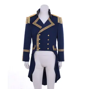 18th Century Men's Formal Regency Outfit Royal Military Uniform Medieval Jacket Costume Colonial Tuxedo Hamilton Coat George Washington