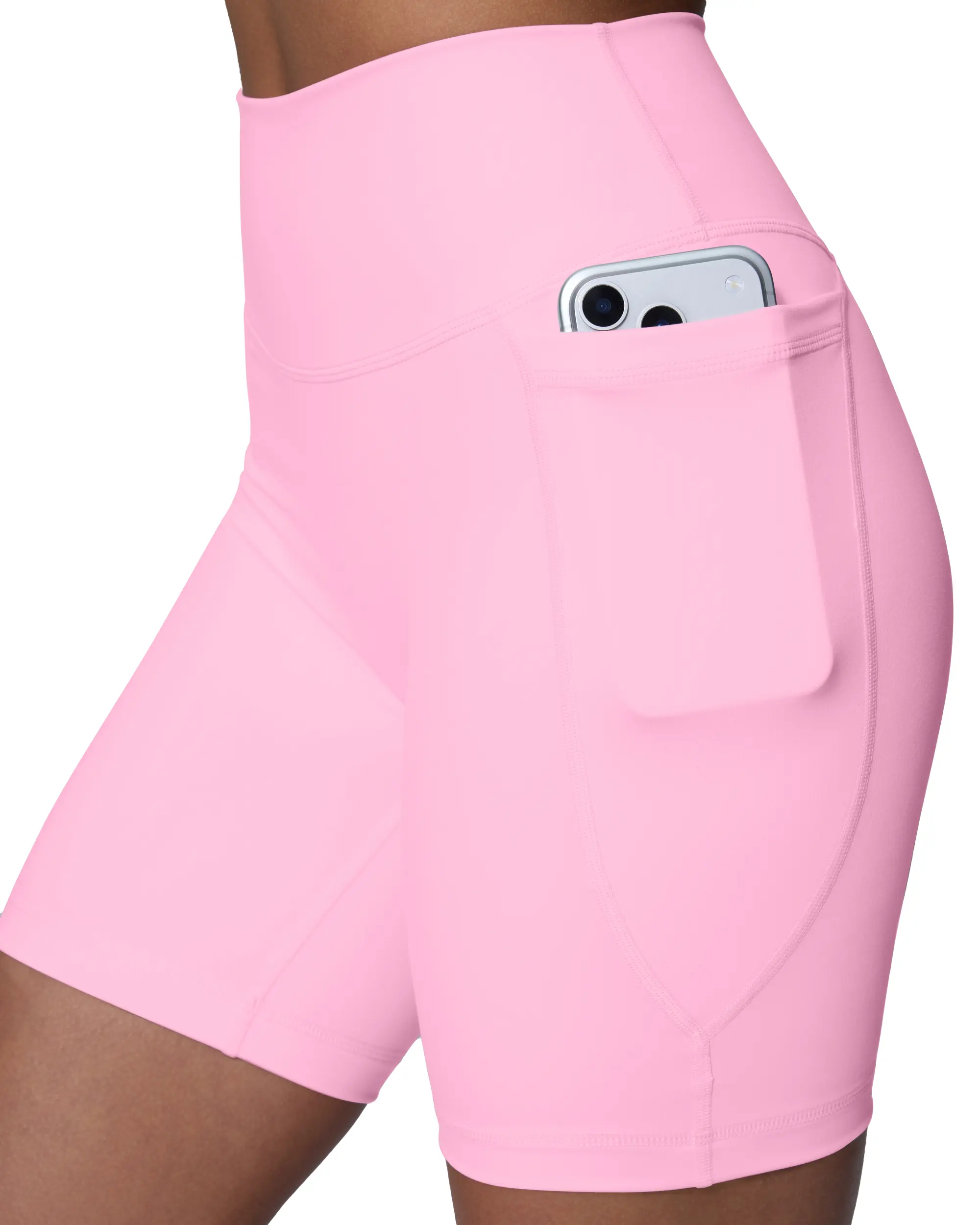 PAVOI Women's Buttery-Soft High Rise Biker Shorts with Pockets, FlexFlow No-Seam Design for Yoga & Workout, 4" & 6" Inseam, Female, Workout Outfit Inspo, 4-Inch, Gym Shorts, Yoga Shorts