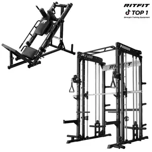 RITFIT Pro Strength Home Gym System - M1 Smith Machine, BLP01 Leg Press Machine, Adjustable Squat Rack, Multifunctional Strength Training Equipment, Home Exercise Equipment Station,summerwins