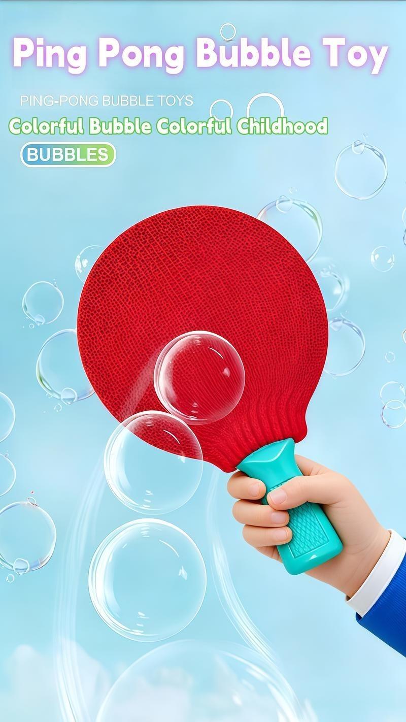 Effortless Giant Bubble Maker Toy – Ping Pong Bubble Blower for Kids & Family Outdoor Fun