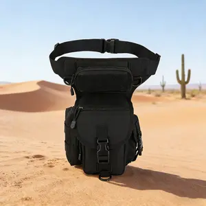 Tactical Leg Hanging Bag, Tool Waist Bag, Waist Slip Pocket for Hunting & Riding, Durable Outdoor Hiking, Molle Thigh Pack for Men, Versatile Utility Backpack