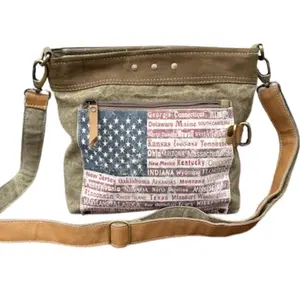Patriotic Purse USA American Flag Stars and Stripes Crossbody Bag * Each of the United States Names American Pride Shoulder Bag Great Gift!