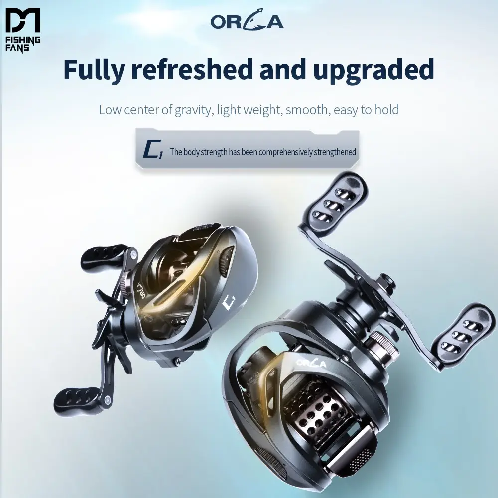 Fishingfans 5+1bb Fishing Reel, High Performance Design, Durable & Lightweight, Ideal for Freshwater Casting, Sea Fishing Enthusiasts, Fishing Gear, Fishing Equipment, Fishing Stuff