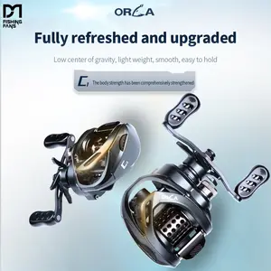 Fishingfans 5+1bb Fishing Reel, High Performance Design, Durable & Lightweight, Ideal for Freshwater Casting, Sea Fishing Enthusiasts, Fishing Gear