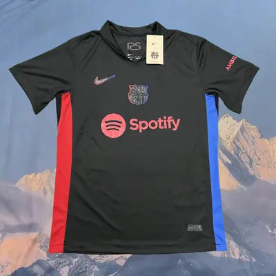 Barcelona Jersey Black and Gold TikTok Shop