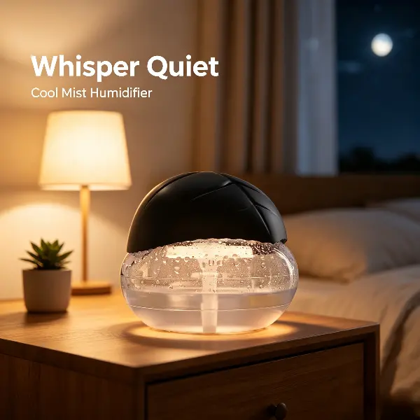Cool Mist Humidifier with Water Filter, Air Washer & Aroma Diffuser, LED Night Light Humidifier for Bedroom, Home and Office, Helps Freshen Air from Dust, Smoke & Pet Odors