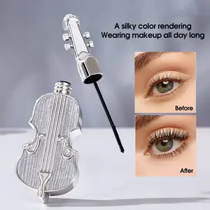 Silver Color Violin Mascara, Volumizing and Lifting Effect, Long-Lasting Wear, Easy Removal, Volume Mascara 3.5g