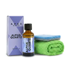 Alpha Quartz 50ml Ceramic Coating Kit by Titan Coatings– Professional Grade Quartz Coating for Cars & Motorcycles | Deep Gloss, UV & Chemical Resistant Surface Protection