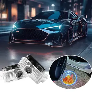 💡🚗 2 Car Logo Door Welcome Projector Lights | Compatible with Audi A4L/A6L/A3L/A5/A8L/Q Series ✅ PC Durable Material ✅ Tool-Free Easy Installation ✅ High-Brightness Projection ✅ 12-24V Low Power Consumption | Upgrade Your Getting-On-the-Car Ceremony!