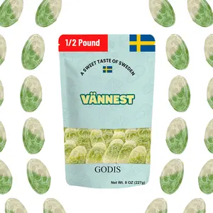Swedish Candy S-marke Sour Apple 1/2 Pound Bonbon Snack Imported Swedish Candy TikTok Exclusive Fizzy Disks