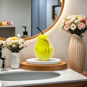 Realistic Pear Statue Ornament, Lightweight Resin Fruit Decor, Home Decoration Gift, Elegant Fruits Display Piece