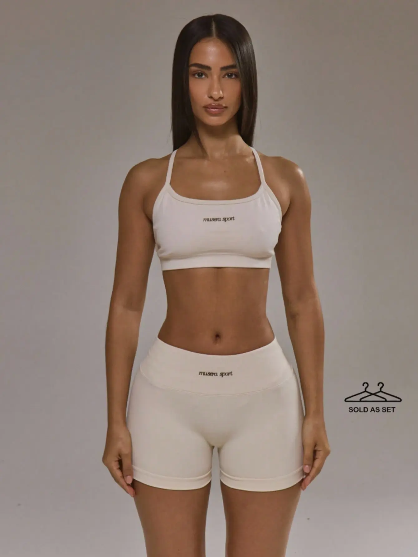 VYNCE Cross Back Bra Top Scrunch Bum Pants Matching Set High Waist Stretchy Athleisure Comfy Lounge Outfit