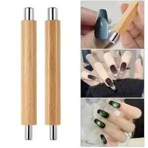Wood Magnet Tool for Cat Eye design effect for Nail Art tool nail care cat eye nail super strong magnet nails