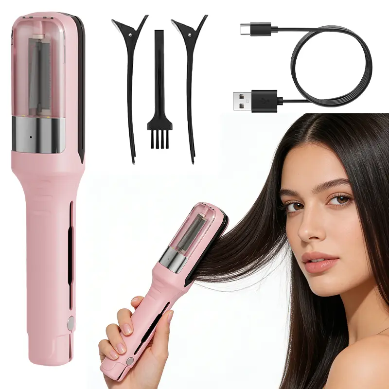 2-in-1 Split End Trimmer, Automatic Hair Repair & Damaged Split Hair Remover, Salon-Grade Split End Cutting Equipment, Ideal for Dry Hair Care, Perfect for Daily Home Use & Holiday Travel