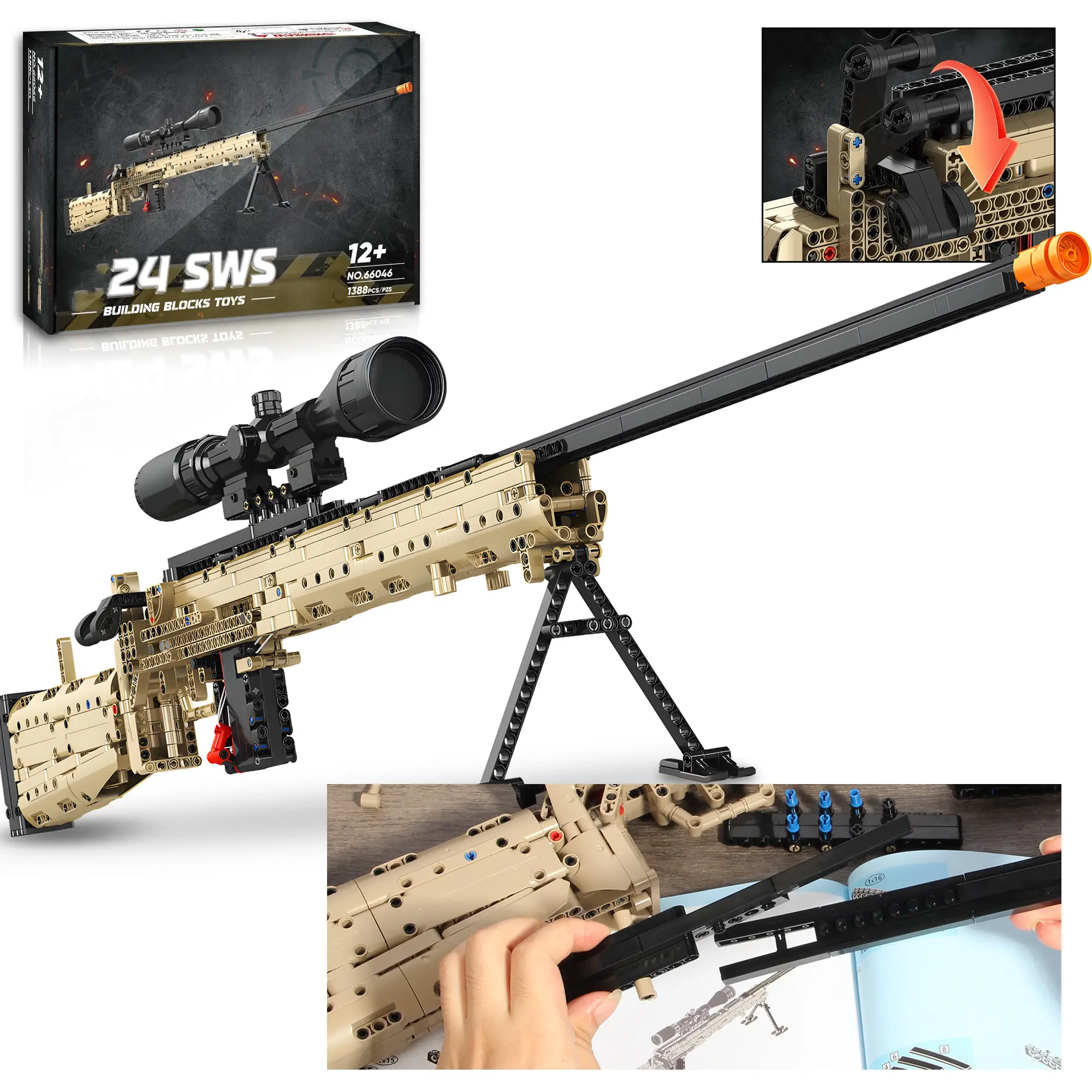 TOKMOC Rubber Band 42in Large Classic Structure Model Toy Building Block Set with Mount,STEM Playability DIY Rubber Band Assembling Toy,Collecting Bui