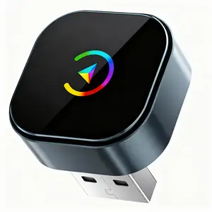 FYPLAY 2-in-1 Wireless CarPlay Adapter for Apple iPhone & Android Auto Plug & Play Fast Auto-Connect USB-C Port Compatible with 98% Wired CarPlay Vehicles cars accessories