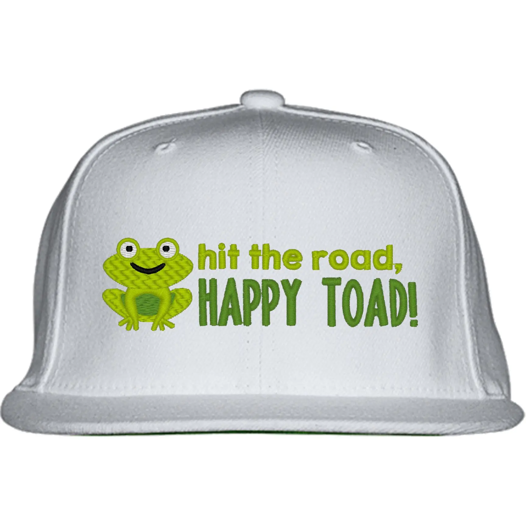 Hit The Road Happy Toad Frog Snapback Hat