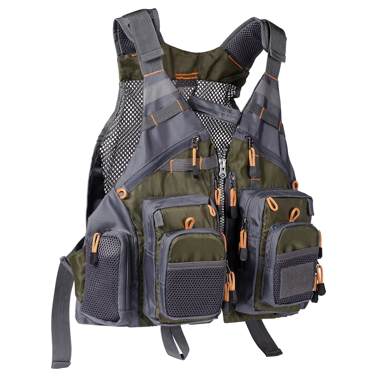 Bassdash Strap Fishing Vest Adjustable for Men and Women, for Fly Fishing and Outdoor Activities