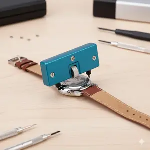 Professional Adjustable Watch Case Opener Tool Kit, Tool Accessories - Anti-Scratch & Slip-Proof Design for Battery Replacement. Multi-Size Back Cover Remover for Spring Maintenance & Watch Repair. Essential for DIY Upgrades.