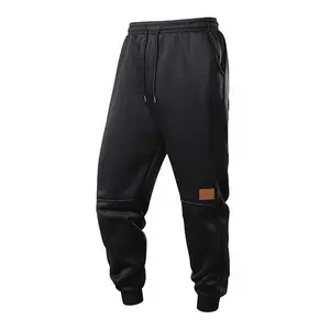Autumn And Winter Men's Fleece-Lined Sports Casual Pants