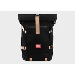 Nomad Hemp Rolltop Backpack in Black
