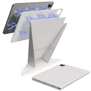 Magnetic Attachment Tablet Case, 1 Count Slim Trifold Stand Tablet Case with Pencil Holder, Auto Sleep/Wake Tablet Cover for iPad Pro 11 Inch 5th Gen