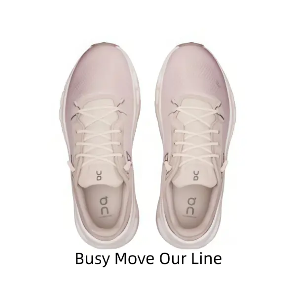 Unisex Dusty Pink Running Sneakers Lightweight Breathable Knit Mesh Upper Hollow Wave Cutout Shock Absorbing White Thick Rubber Outsole Outdoor Jogging Fitness Daily Walking Athletic Shoes