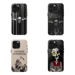 Avenged Sevenfold Band Phone Case - Gothic Skull & Dark Art Design,Tough phone case,for iPhone 16 15 14 13 12 11 17Pro Max,for Samsung S25 S24 S23 S22 Ultra,Gifts For Fans Men Women, Phone Accessories