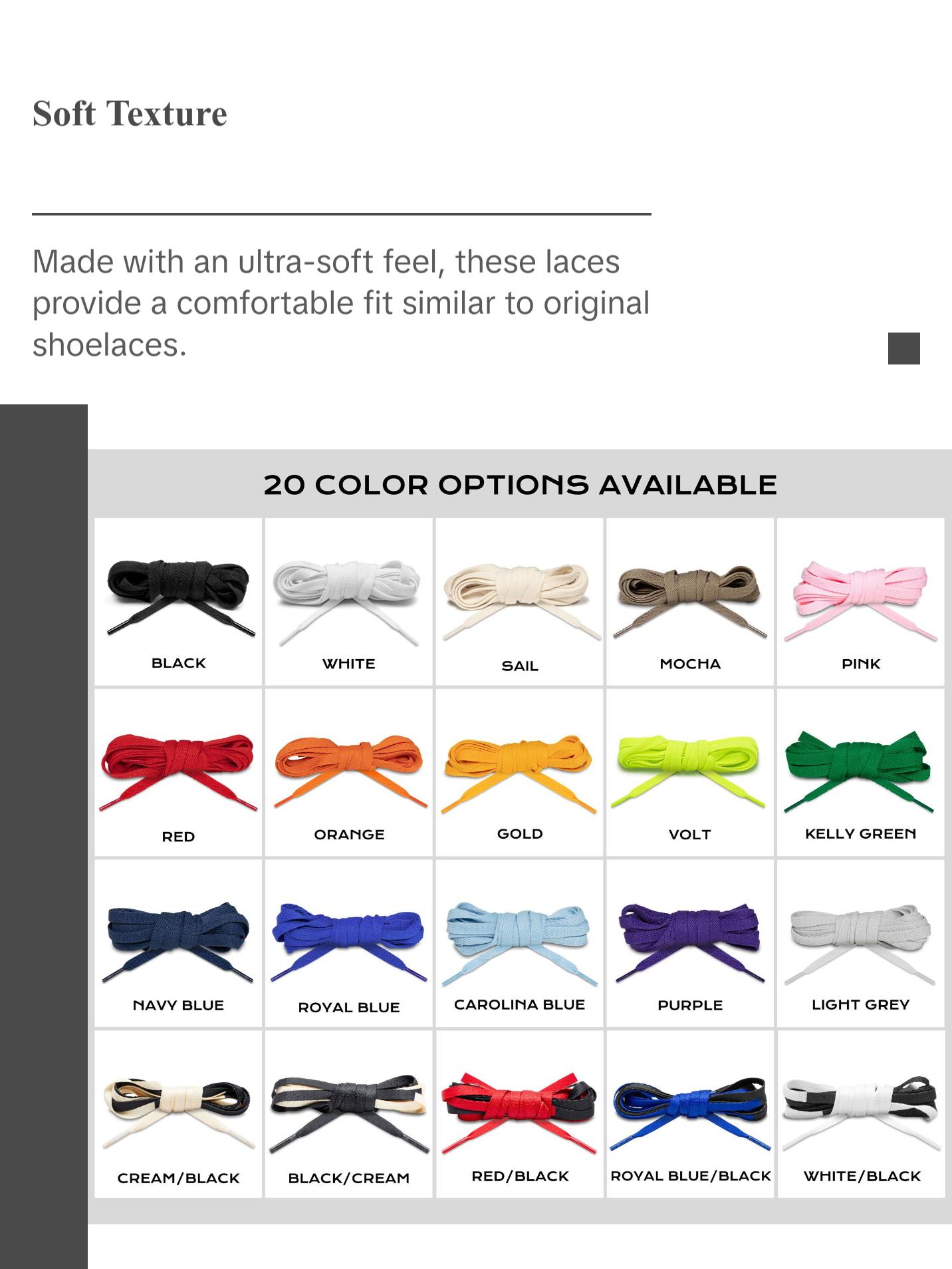 Orange Jordan 1 Replacement Shoelaces By Lace Lab - Flat Shoe Laces For Sneakers, AF1, Air Force 1, Other Athletic Sneakers