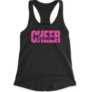 Cheerleader with Scripted Flair Racerback Tank Top for Women
