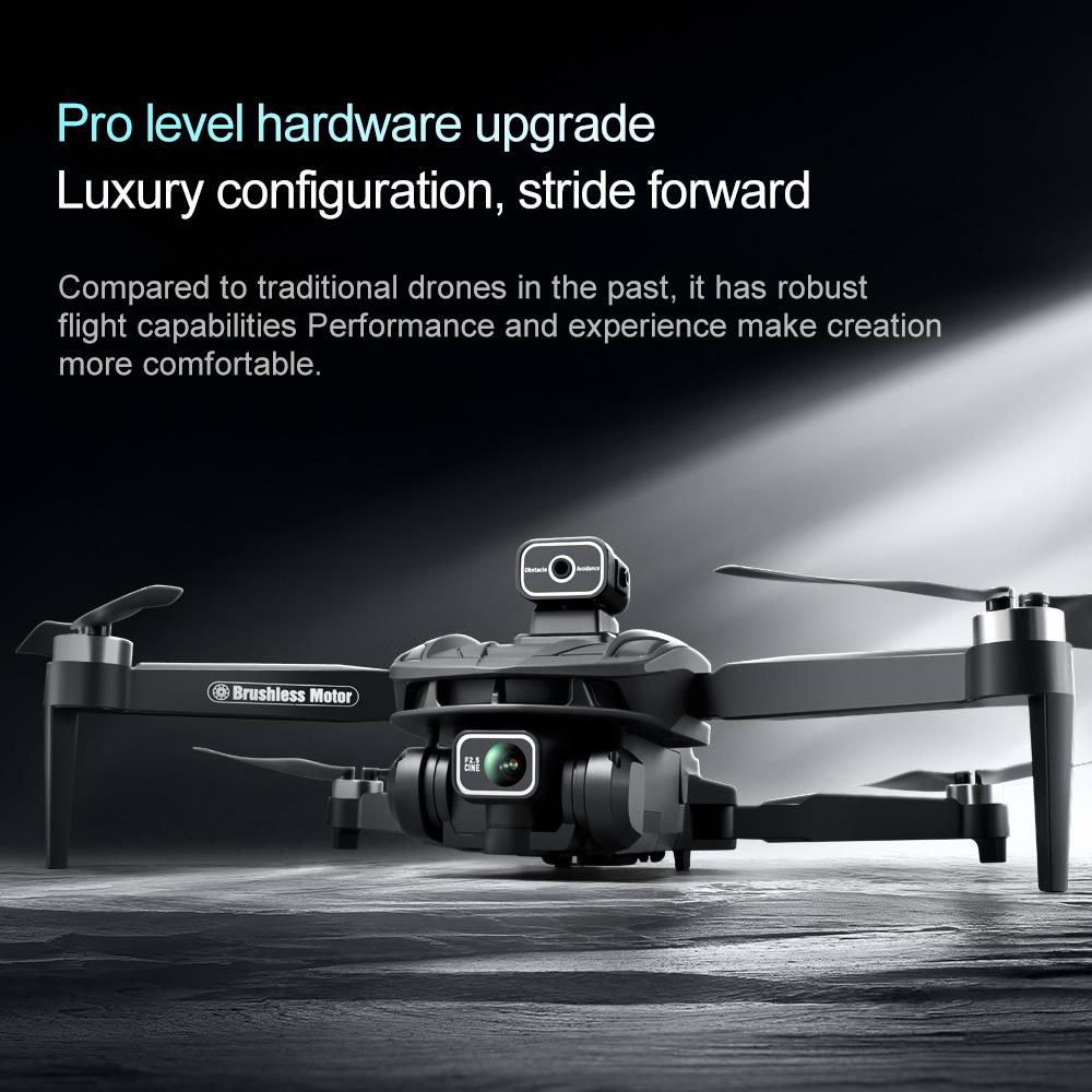 V168 MAX GPS Drone, 4K HD Dual Camera, 360° Smart Obstacle Avoidance, FPV Flight, Optical Flow Positioning, Quadcopter, Suitable for Adults and Beginners, HD Large Screen Remote Controller, 6-Axis Gyroscope, 2 Batteries + SD Card + Carrying Case Set