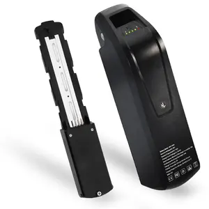 48V 15.6Ah Ebike Battery Pack with 40A BMS, 4 Pin Baseplate, Power Switch and Safety Lock for 0-1500w Ebike Motor