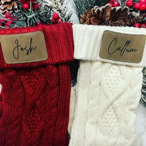Personalized Knit Christmas Stockings