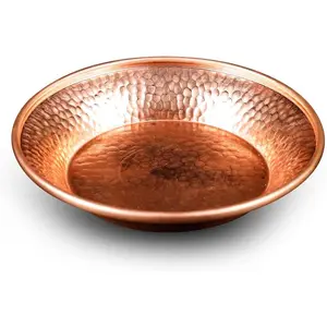 Copper Decorative Bowl Hand-Hammered by Tibet for Sauces Plate, Dips Tray Smudging Bowl, Offering Bowl, Incense Burner Holder, Ash Catcher,Jewelry Dish