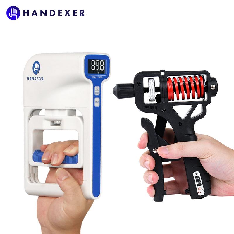 Handexer Dynamometer Handexer Grip Strength Trainer & Hand Dynamometer 2-Pack Set – 265lb ...