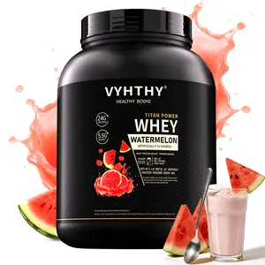 VYHTHY Whey Protein Powder - Watermelon Flavor, 24g Protein, 3.5g BCAAs, Sugar-Free, High-Quality Whey Isolate & Concentrate, Supports Muscle Growth & Recovery - Healthcare Fitness Supplement