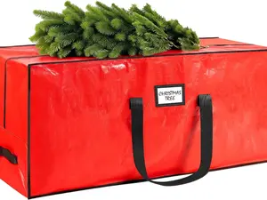 7.5 ft Christmas Tree Storage Bag - Durable Heavy Duty Extra Large Artificial Xmas Holiday Tree Bag with Reinforced Handles and Dual Zippers Wide Opening