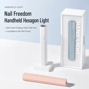 Hand Hold UV Lamp for Nails, Portable UV LED Nail Curing Light, Rechargeable Handheld Gel Polish Dryer for Nail Tips, Builder Gel, DIY Manicure