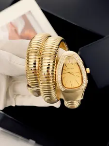 High-End Casual Women's Watch, Snake Shape Design, Creative Personalized Bracelet Style, Perfect Gift for Her, All Seasons Wear