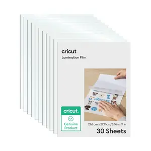 Cricut 8.5 in x 11 in Lamination Film Sheets 30 Count
