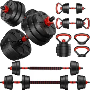 Adjustable Dumbbells, 22/33/44/66/88LBS Free Weight Set with Connector, 4 in 1 Weight Set  as Kettlebells, Barbell, Push up Stand, Fitness Exercises for  Gym Suitable Men/Women