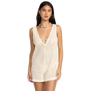 Steller Time Knit Romper - White Cap